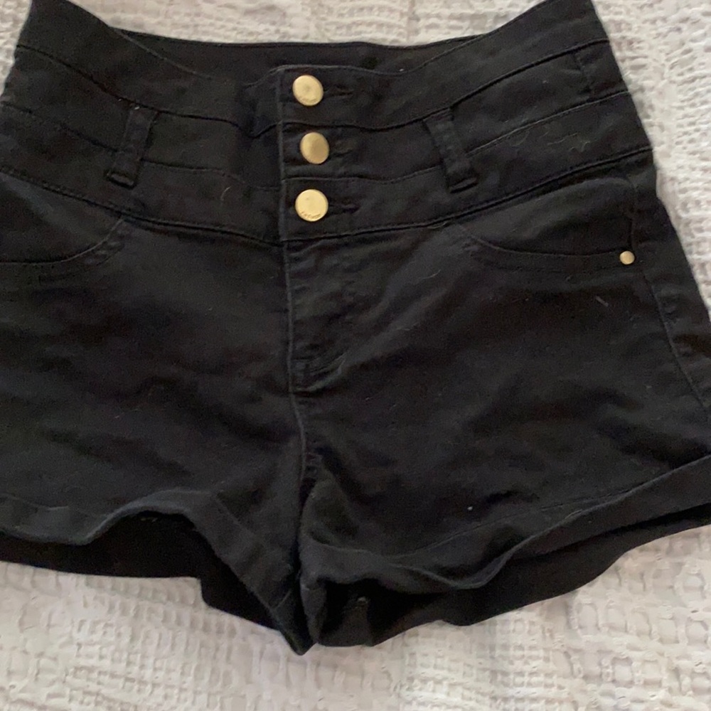 Refuge button up shorts